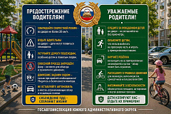 Госавтоинспекция ЮАО предупреждает
